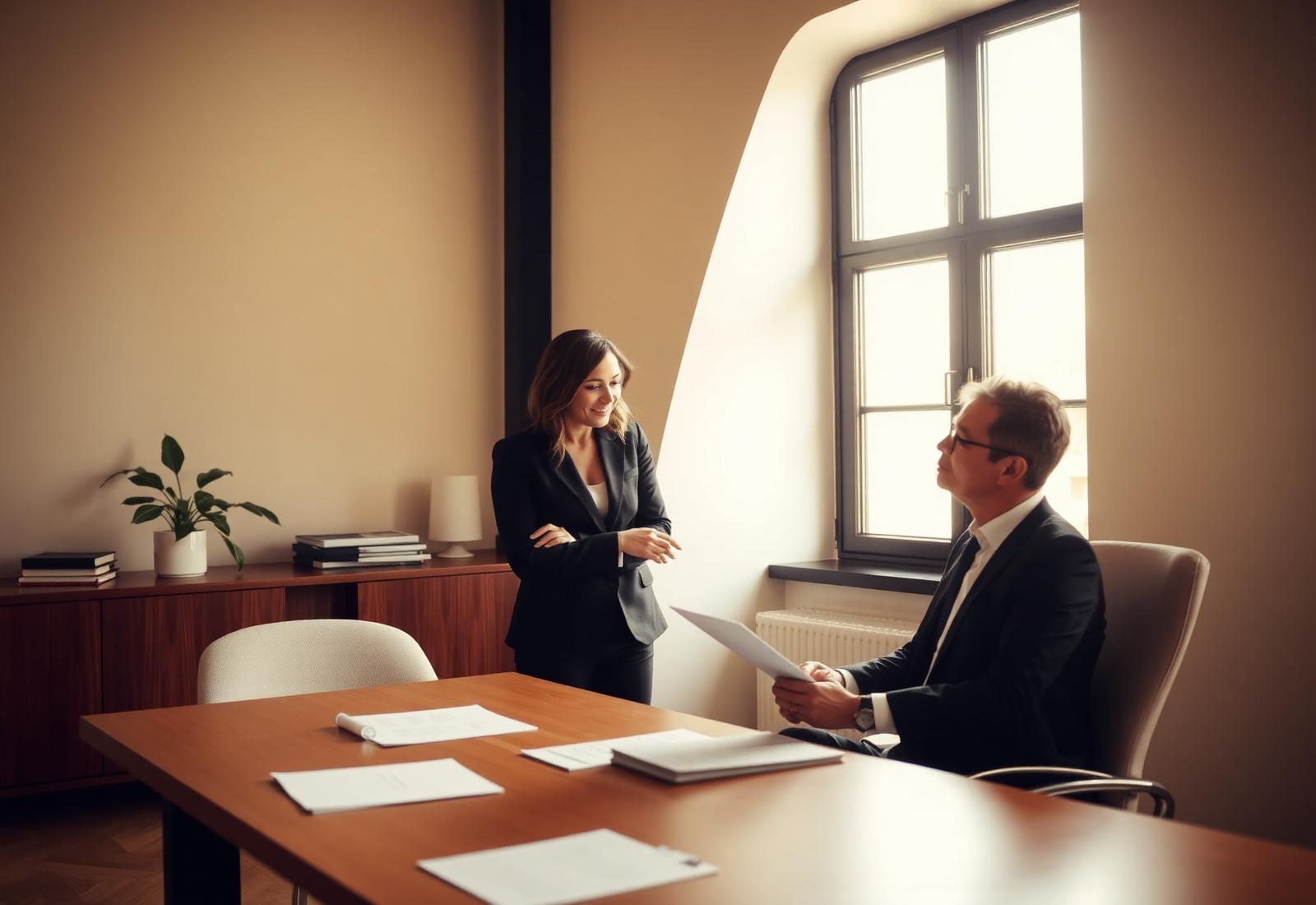 Consulente Assicurazioni Pititto durante una consulenza in ufficio